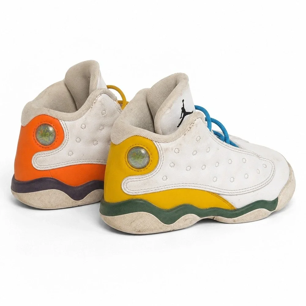 Air Jordan 13 Retro Playground Toddler 10C White Multicolor CV0812-158 2020
